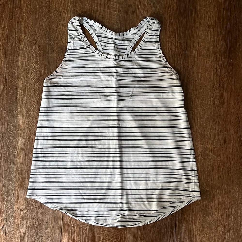 Striped Lululemon love tank size 8